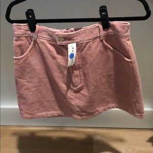 Kendall and kylie pink mini skirt